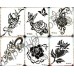 Временные татуировки в ассортименте Waterproof body tattoo stickers